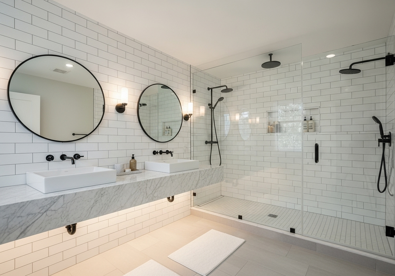 Badezimmer nach Renovierung