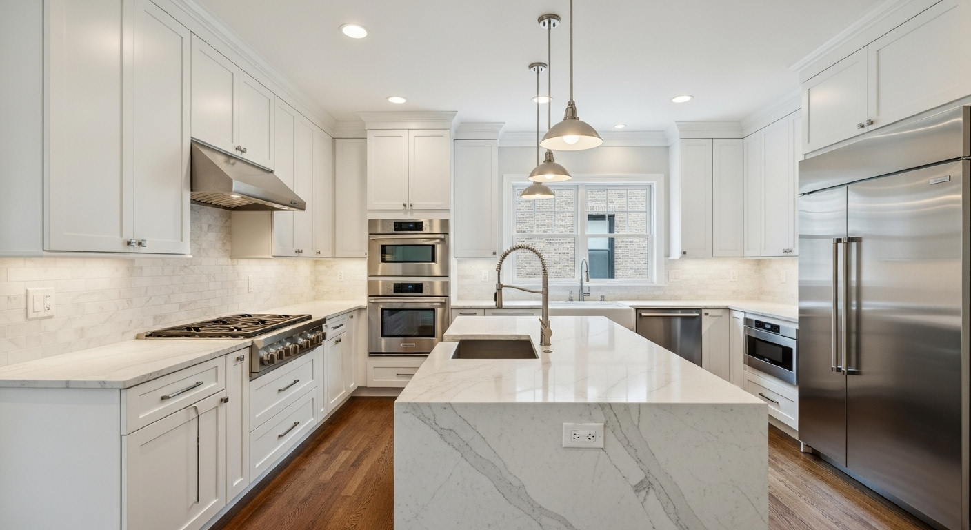 Moderne Küche nach der Renovierung